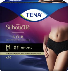 Tena Silhouette Normal Noir Medium