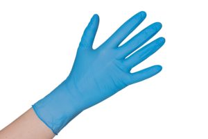 Gants d'examen nitrile non poudrés large