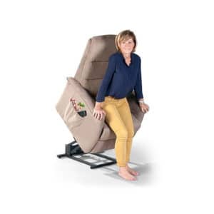 Fauteuil releveur Initio 1 moteur marron