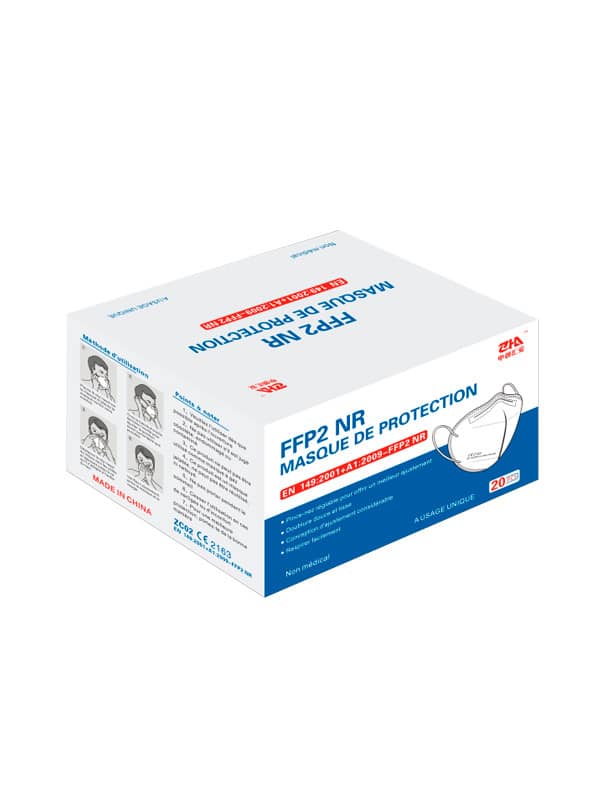 Masques Chirurgicaux FFP2 NR Blanc Adultes, 20 Masques