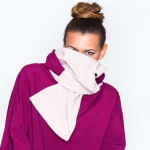 Poncho Pascal beige prune