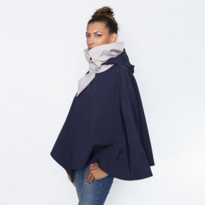 Poncho Pascal marine beige