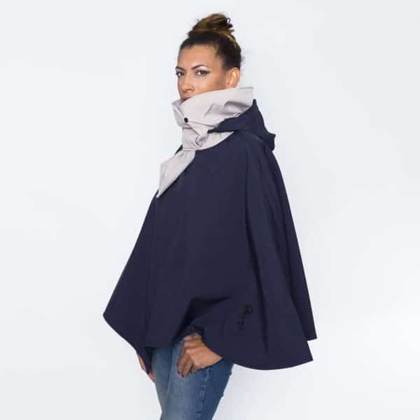 Poncho Pascal marine beige