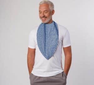 FOULARD BAVOIR BLEU