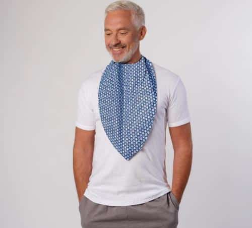 FOULARD BAVOIR BLEU